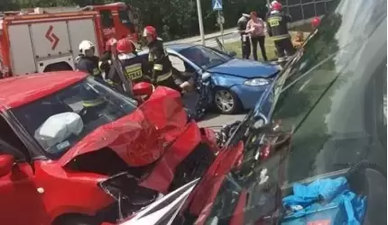 Wypadek na średzkiej obwodnicy (zdjęcia!)