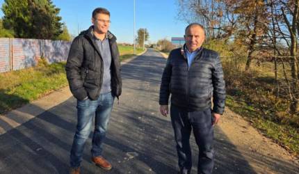 Nowa nawierzchnia na drodze Kokorzyce – Krępice