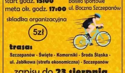 Rajd rowerowy w Szczepanowie - zapisy trwają!