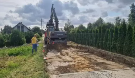 Rozpoczęto przebudowę ul. Słonecznej w Ciechowie