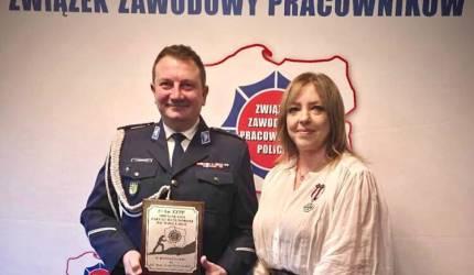 Aleksandra Szmit odznaczona Medalem za Zasługi dla Związku Zawodowego Pracowników Policji