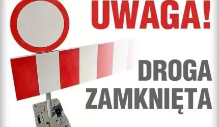 Zamknięcie drogi Księginice - Warzyna