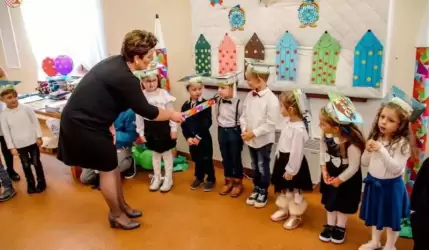 Szczególna uroczystość w Ujeździe Górnym - pasowanie na przedszkolaka