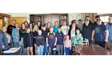 Mieszkańcy Wilkostowa z wizytą u burmistrza Miękini