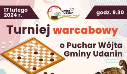 Turniej warcabowy o Puchar Wójta Gminy Udanin
