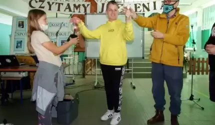 Spotkanie autorskie w szkole w Udaninie