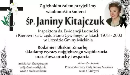 Kondolencje od władz Gminy Miękinia