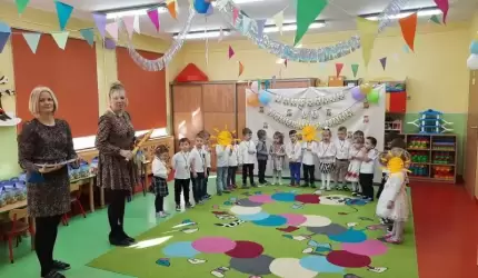 Pasowanie na przedszkolaka w średzkim przedszkolu nr 1