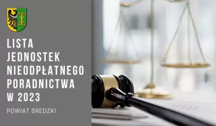 Nieodpłatne poradnictwo w Powiecie Średzkim