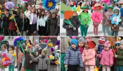 Przedszkolaki i uczniowie witają wiosnę