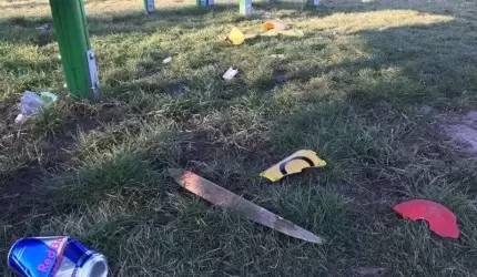 Kto zniszczył plac zabaw w Wilkszynie?