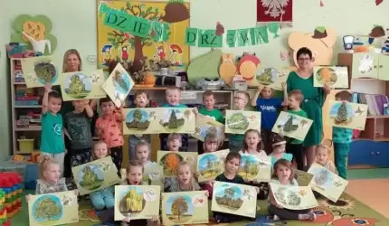 Dzień Drzewa w średzkim przedszkolu nr 1