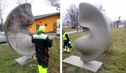 Idzie wiosna na Kajakach. Rzeźba znów cieszy oko