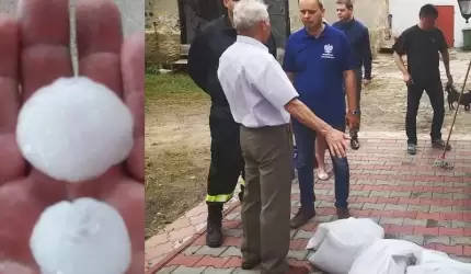 Gradobicie, silne wiatry i ulewy. Nawałnica w naszym powiecie