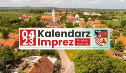 Kalendarz imprez w Gminie Udanin - kwiecień 2023