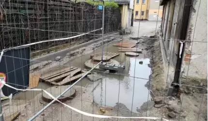 Informacja wykonawcy rewitalizacji podwórka Daszyńskiego / Kolejowa