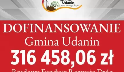 Gmina Udanin z kolejną dotacją na poprawę bezpieczeństwa pieszych