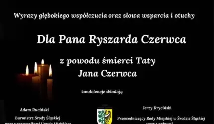 Kondolencje dla Pana Ryszarda Czerwca