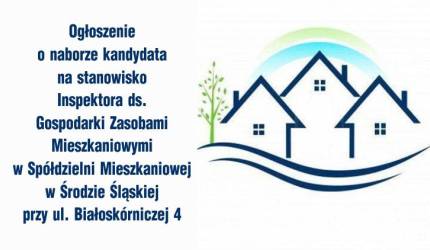 Nabór na stanowisko Inspektora ds. Gospodarki Zasobami Mieszkaniowymi