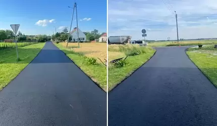 Remont nawierzchni przy ul. Leśnej w Rzeczycy