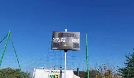 Nowa tablica wyników na Stadionie Miejskim w Środzie Śląskiej