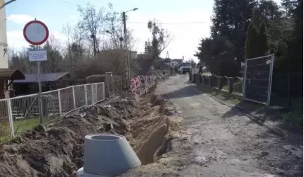 Trwa przebudowa ul. Willowej w Miękini