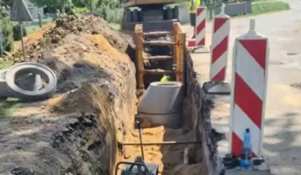 W Ogrodnicy trwają prace nad budową kanalizacji