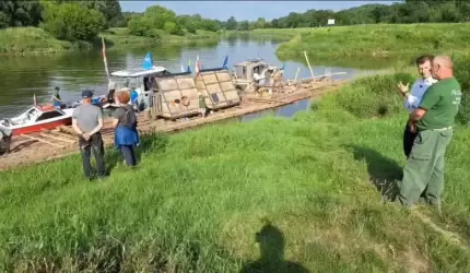 Tratwa o długości 60 metrów jest już w Malczycach!