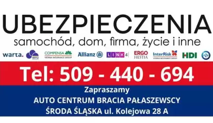 Auto Centrum Bracia Pałaszewscy teraz oferuje ubezpieczenia!