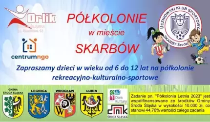 Uczniowski Klub Sportowy Skarby zaprasza na półkolonię sportową
