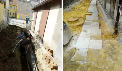 Tauron wydał zgodę, prace na podwórku zostały wznowione