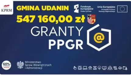 Gmina Udanin z dofinansowaniem na sprzęt komputerowy