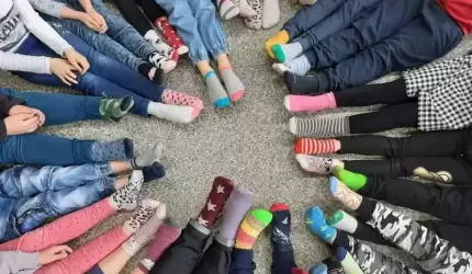 Dzień Kolorowej Skarpetki w szkole w Ciechowie