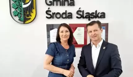 Wójt Gminy Malczyce spotkał się z burmistrzynią Środy Śląskiej