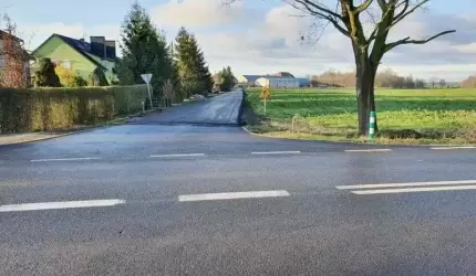 Droga w Jugowcu po przebudowie