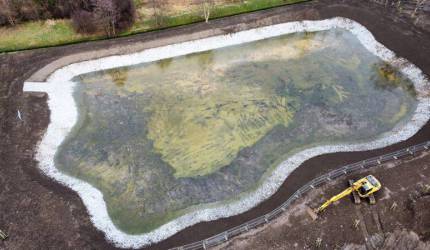 Staw retencyjny przy ul. Górnej w Środzie Śląskiej został już oddany do użytku!