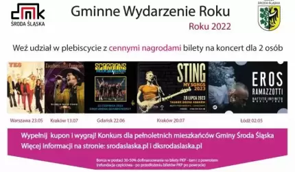 Trwa plebiscyt na Gminne Wydarzenie Roku 2022!