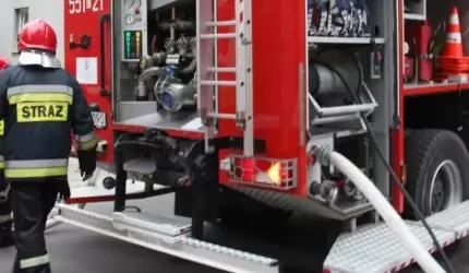 Pożar na stacji paliw w Środzie Śląskiej