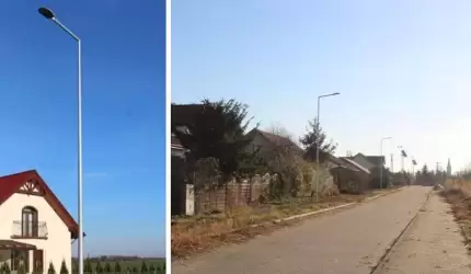 Przebudowa drogi w Ujeździe Górnym zakończona. Są nowe lampy i chodnik