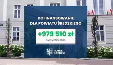 Kolejne dofinansowanie dla Powiatu Średzkiego!