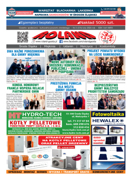 02 (376) luty 2026 - wydanie gazety ROLAND w formacie PDF