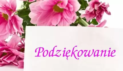 Podziękowanie dla mieszkańców