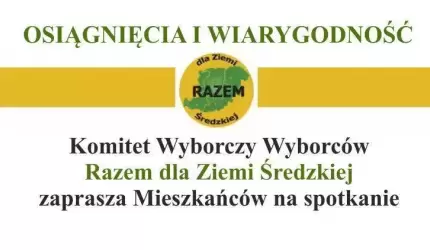 Osiągnięcia i wiarygodność - zaproszenie na spotkanie