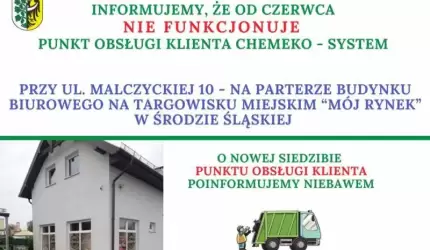 Komunikat dla Mieszkańców Gminy Środa Śląska