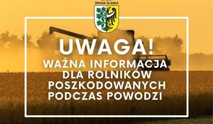 Ważna informacja dla rolników!