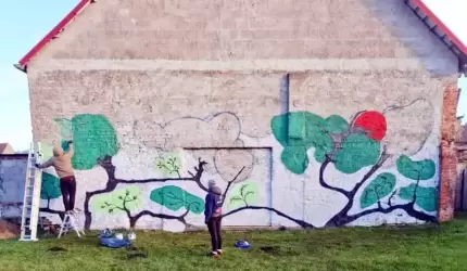 Nowy sprzęt AGD, mural i Mikołajki w Wojnowicach!