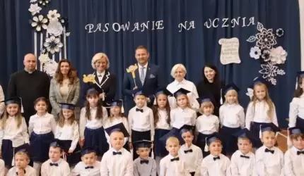 Pasowanie na ucznia w Szkole Podstawowej w Udaninie