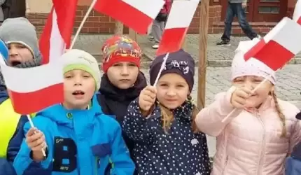Kotyliony i flagi... Przedszkolaki uczciły Święto Niepodległości