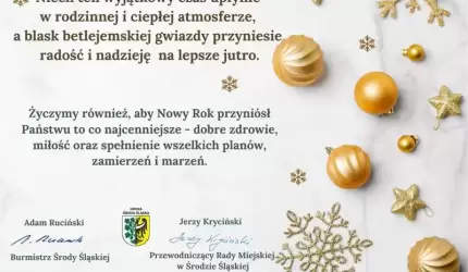 Życzenia od Burmistrza i Przewodniczącego Rady Miejskiej