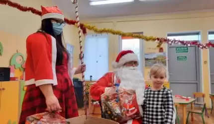 Święty Mikołaj w Przedszkolu w Ciechowie